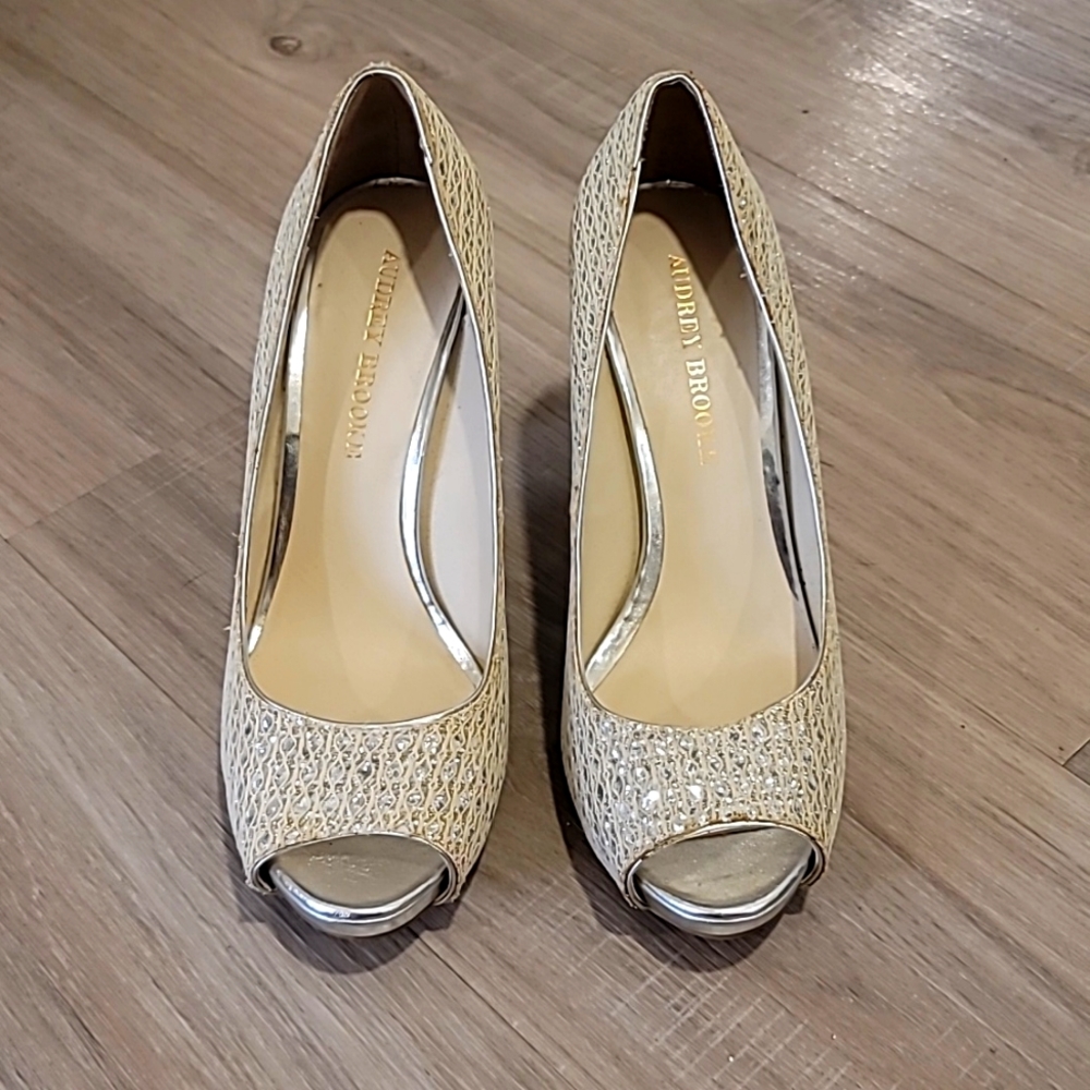 Audrey Brooke Open-Toed Heel